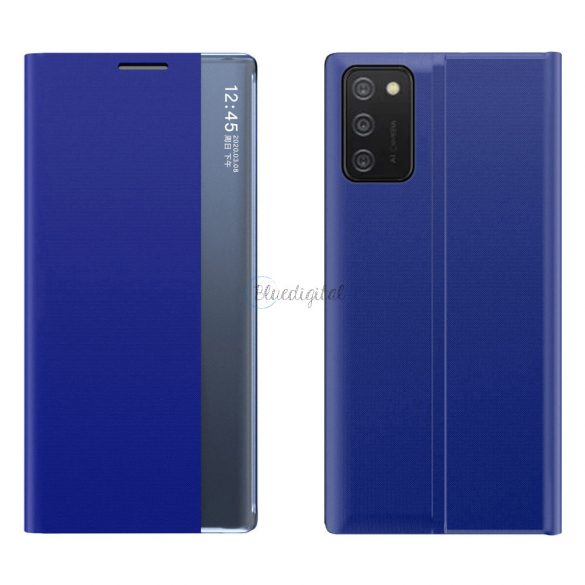 Noua husa Sleep Case cu functie de suport pentru Samsung Galaxy A03s (166.5) albastra