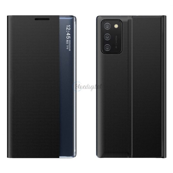 Noua husa Sleep Case cu functie de suport pentru Samsung Galaxy A03s (166.5) neagra