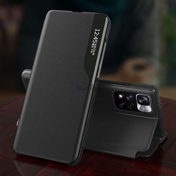 Husă Eco Leather View Husă elegantă cu husă cu clapă și funcție de suport Xiaomi Redmi Note 11 Pro+ 5G (China) / 11 Pro 5G (China) / Mi11i HyperCharge / Poco X4 NFC 5G roșu