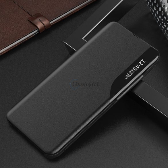 Eco Leather View Husă husă elegant cu flip Husă și funcția de stand Xiaomi Redmi Note 11 Pro + 5G (China) / 11 Pro 5G (China) / Mi11i HyperCharge / Poco X4 NFC 5G negru