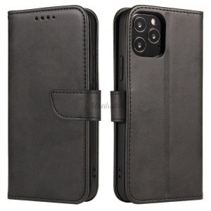 Husă Magnet Husă elegantă cu clapetă și funcție stand pentru Motorola Moto G100 / Edge S negru