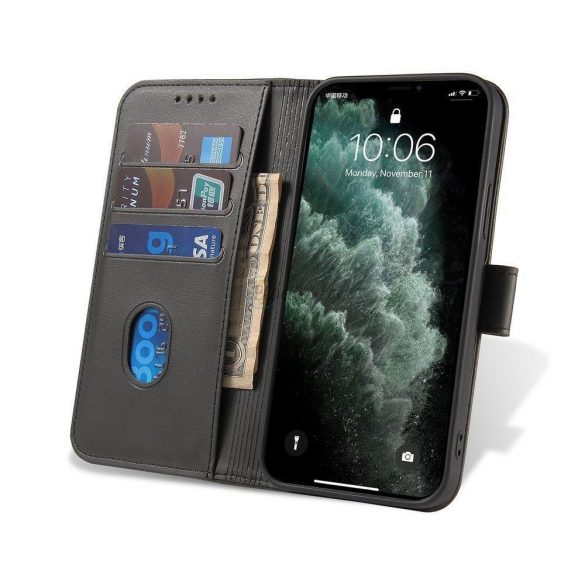 Husă Magnet Husă elegantă cu clapetă și funcție stand pentru Motorola Moto G100 / Edge S negru