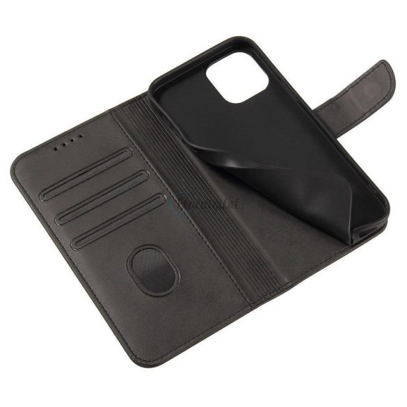 Husă Magnet Husă elegantă cu clapetă și funcție stand pentru Motorola Moto G100 / Edge S negru