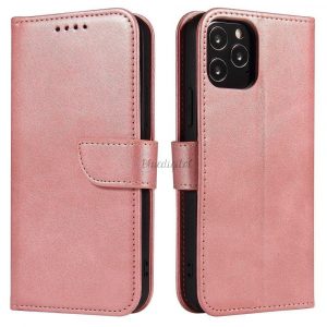 Magnet husă elegant flip Husă husă cu funcția de stand Xiaomi Redmi Note 11 Pro + 5G (China) / 11 Pro 5G (China) / Mi11i HyperCharge / Poco X4 NFC 5G roz