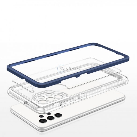 Husă Clear 3in1 pentru Samsung Galaxy A32 5G Frame Gel Husă Albastru