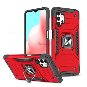 Husa husa hibrida Wozinsky Ring Armor + suport magnetic pentru Samsung Galaxy A73 rosu