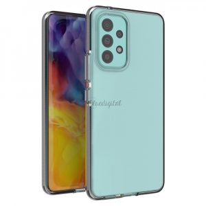 Husa Spring Husa gel TPU cu rama colorata pentru Samsung Galaxy A73 negru