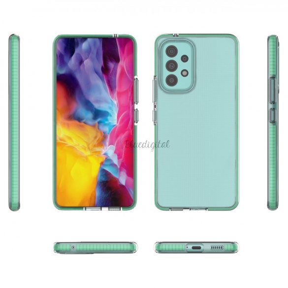 Husa Spring Case Husa din gel cu rama colorata pentru Samsung Galaxy A73 albastru inchis