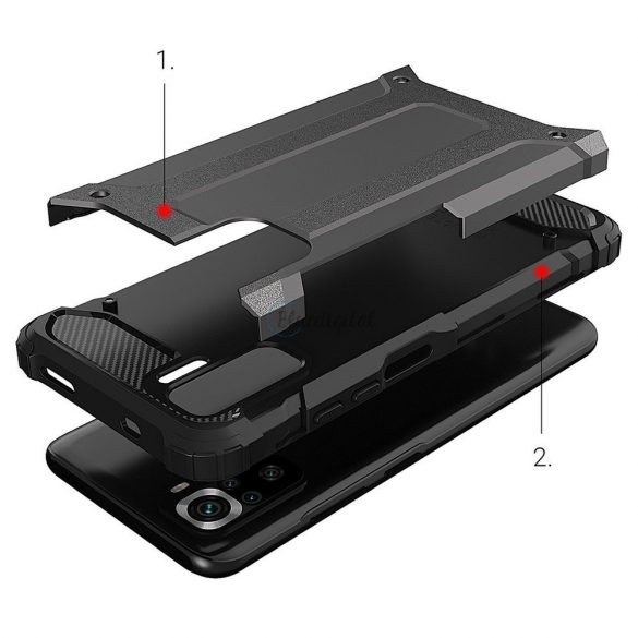 Husă hibrid armurată Hybrid Armor Xiaomi Redmi Note 11 Pro+ 5G (China) / 11 Pro 5G (China) / Mi11i HyperCharge / Poco X4 NFC 5G albastru