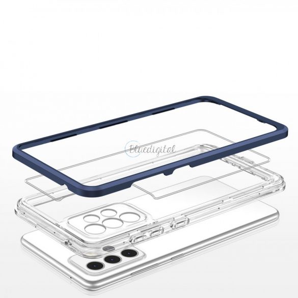 Husă Clear 3in1 pentru Samsung Galaxy A13 5G Frame Gel Husă Albastru