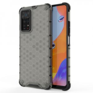 Honeycomb husă Husă blindat cu un cadru de gel pentru Xiaomi Redmi Note 11 Pro + / 11 Pro negru