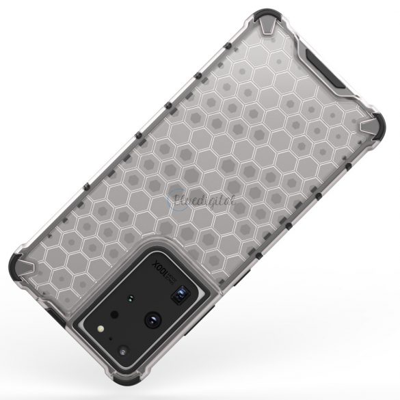 Honeycomb husă Husă blindat cu un cadru de gel pentru Samsung Galaxy S22 Ultra negru