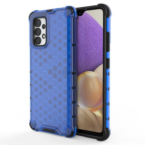 Honeycomb husă Husă blindat cu un cadru de gel pentru Samsung Galaxy A03s (166.5) albastru