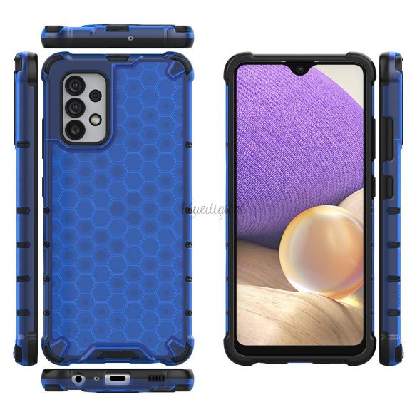 Honeycomb husă Husă blindat cu un cadru de gel pentru Samsung Galaxy A13 5G albastru