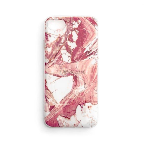 Husa Wozinsky Marble TPU gel marmura pentru Samsung Galaxy S22 + (S22 Plus) roz