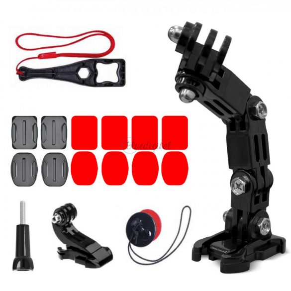 GoPro Set de accesorii de montare pe cască pentru GoPro, DJI, Insta360, SJCam, camere sportive Eken (GoPro Cycling Helmet Chin Holder)