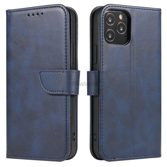 Husa Magnet Husa husa eleganta cu clapa si functie de suport pentru Samsung Galaxy A73 albastru