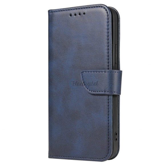 Husa Magnet Husa husa eleganta cu clapa si functie de suport pentru Samsung Galaxy A73 albastru