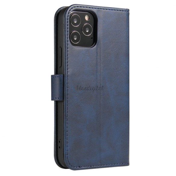 Husa Magnet Husa husa eleganta cu clapa si functie de suport pentru Samsung Galaxy A73 albastru