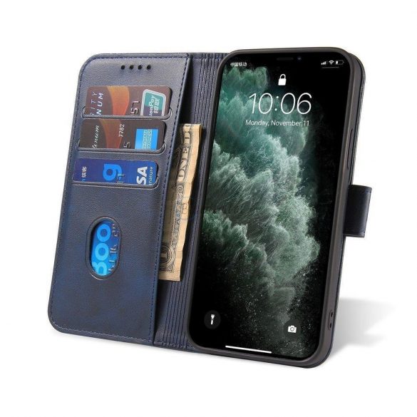 Husa Magnet Husa husa eleganta cu clapa si functie de suport pentru Samsung Galaxy A73 albastru