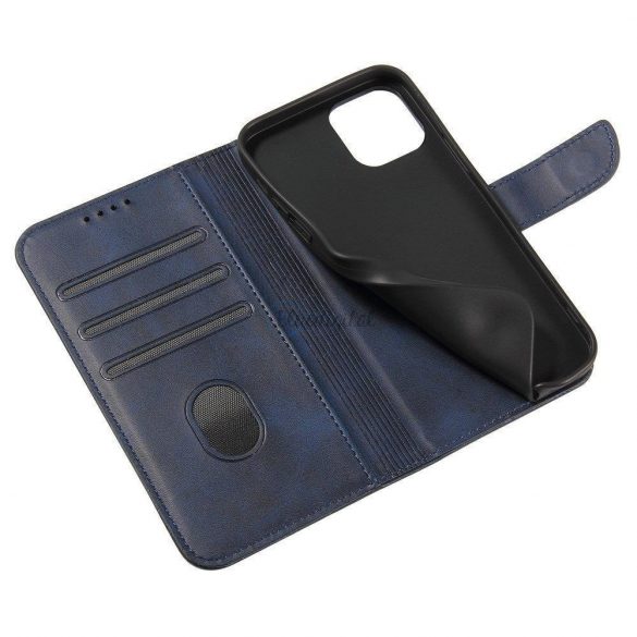 Husa Magnet Husa husa eleganta cu clapa si functie de suport pentru Samsung Galaxy A73 albastru