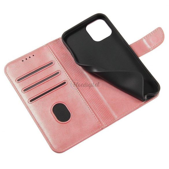 Husa Magnet Husa husa eleganta cu clapa si functie de suport pentru Samsung Galaxy A73 roz