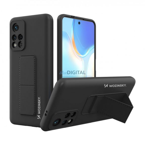 Wozinsky Kickstand husă silicon Stand Husă pentru Xiaomi Redmi Note 11S / Note 11 negru