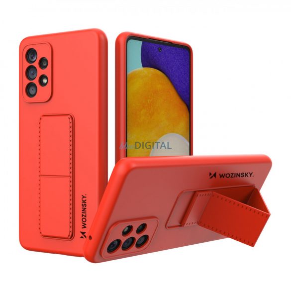 Husa Wozinsky Kickstand Suport flexibil din silicon pentru Samsung Galaxy A73 Red