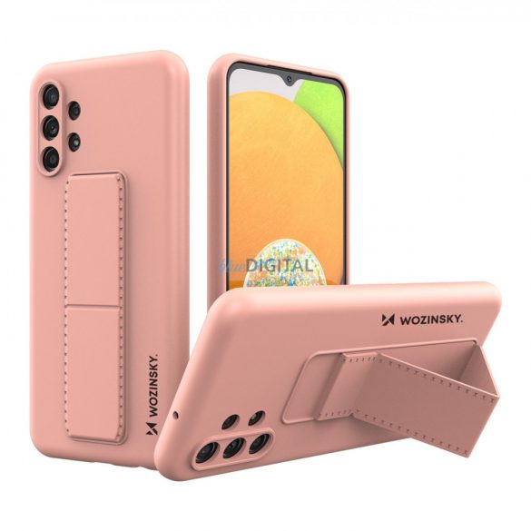 Wozinsky Kickstand husă flexibil silicon stand Husă Samsung Galaxy A13 5G roz