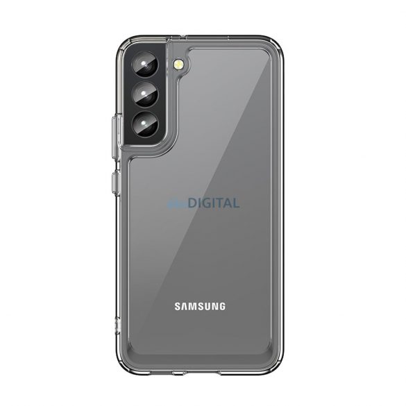 Husă pentru spațiul cosmic pentru Samsung Galaxy S22 + (S22 Plus) Husă rigidă cu cadru de gel transparent