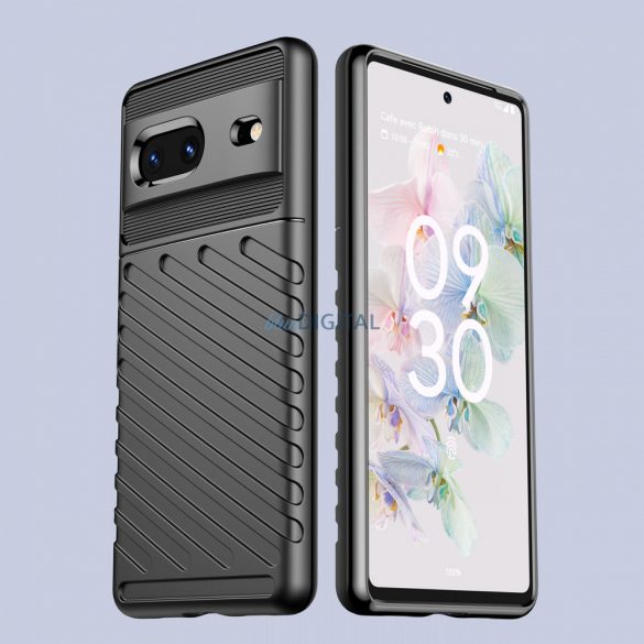 Thunder Husă  blindată flexibilă pentru Google Pixel 7 negru