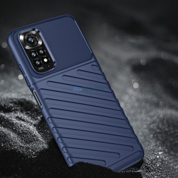 Thunder Husă Flexible Armored Husă Sleeve pentru Xiaomi Redmi Note 11 Pro 5G / 11 Pro albastru