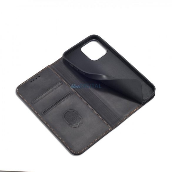 Magnet Fancy husă husă pentru iPhone 13 Pro Pouch Wallet Card Holder Negru