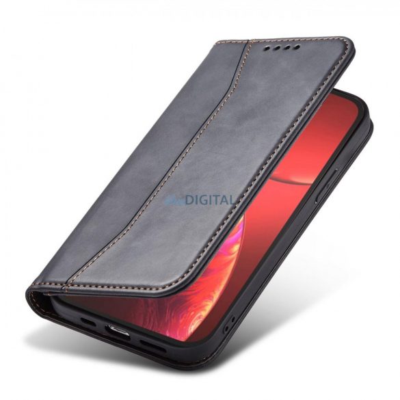 Magnet Fancy husă husă pentru iPhone 13 Pro Pouch Wallet Card Holder Negru