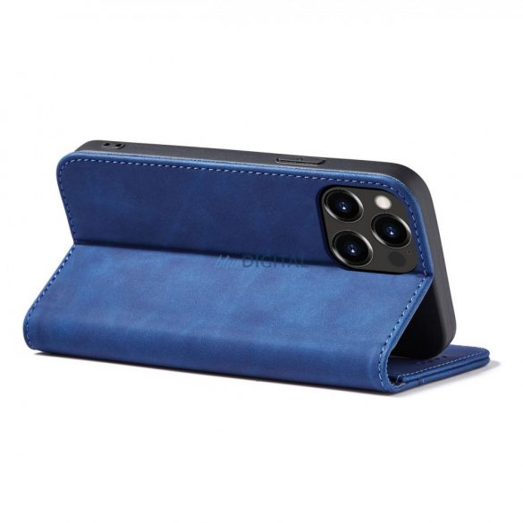 Husă Magnet Fancy Case pentru iPhone 13 Pro Husă pentru card Portofel Suport pentru carduri Albastru