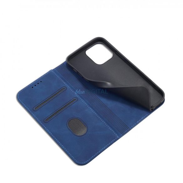 Husă Magnet Fancy Case pentru iPhone 13 Pro Husă pentru card Portofel Suport pentru carduri Albastru