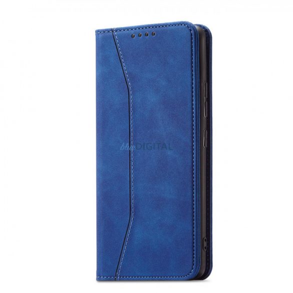 Husă Magnet Fancy Case pentru Samsung Galaxy S22 + (S22 Plus) Husă Portofel Suport card Albastru