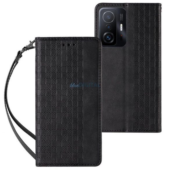 Magnet curea husă husă pentru Samsung Galaxy A53 5G Pouch Wallet + Mini Lanyard pandantiv negru