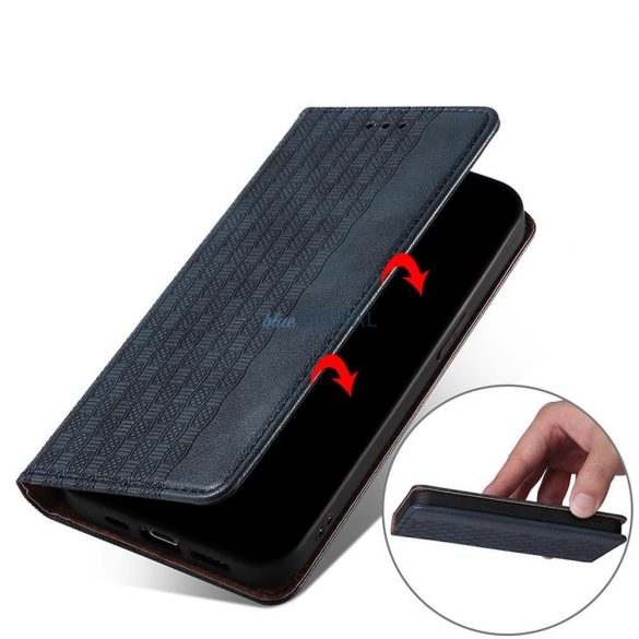 Magnet curea husă husă pentru Xiaomi Redmi Note 11 Pro Pouch Wallet + Mini Lanyard pandantiv albastru