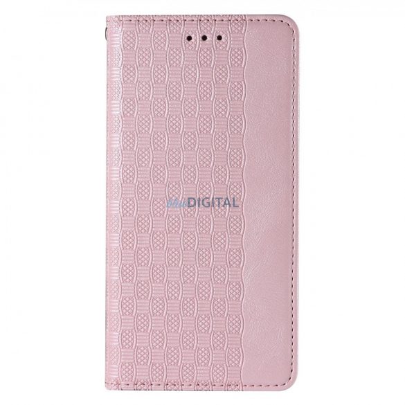 Magnet curea husă husă pentru Samsung Galaxy S22 + (S22 Plus) Pouch Wallet + Mini Lanyard pandantiv roz