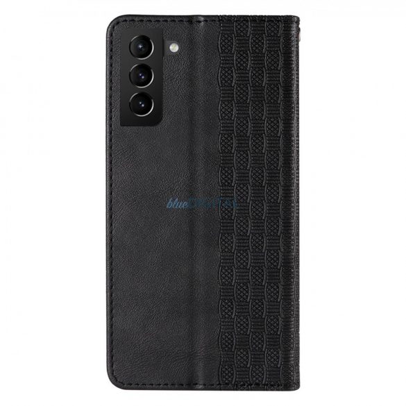 Husă Curea Magnetă pentru Samsung Galaxy S22 Ultra Husă Portofel + Mini Snur Negru