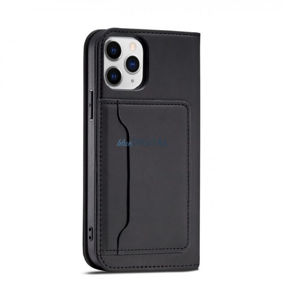 Husă pentru card Magnet pentru iPhone 12 husă card portofel suport card negru