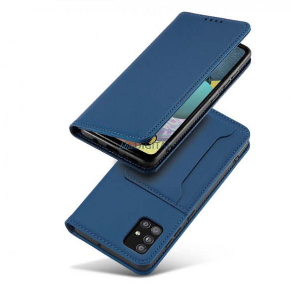 Husa Magnet Card Case Pentru Samsung Galaxy A12 5G Husa Portofel Suport card Albastru