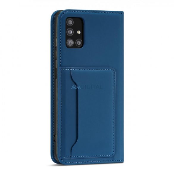 Husă magnetică pentru Samsung Galaxy A13 5G Pouch Wallet Card Holder Albastru