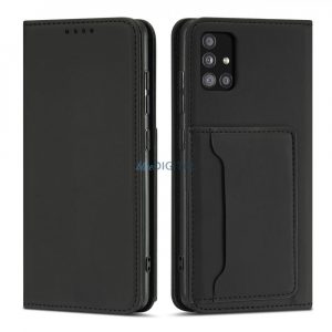 Husă magnetică pentru Samsung Galaxy A53 5G Pouch Wallet Card Holder Negru