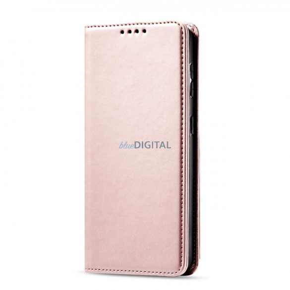 Husă magnetică pentru Samsung Galaxy S22 + (S22 Plus) Pouch Wallet Card Holder Roz