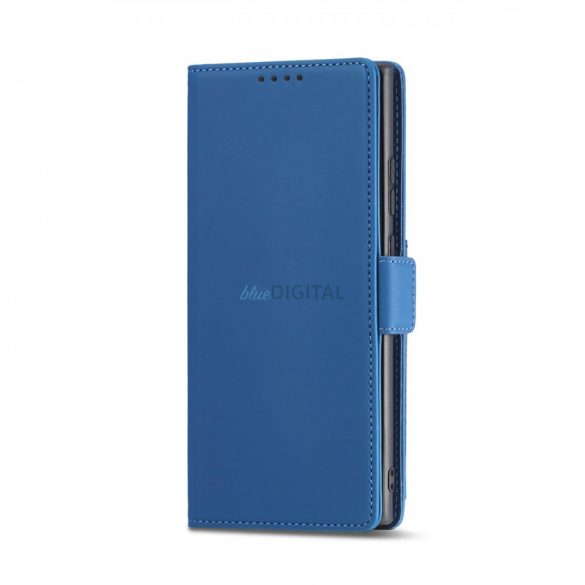 Husa Magnet Card Case pentru Samsung Galaxy S22 Ultra Cover Card Wallet Suport card Albastru