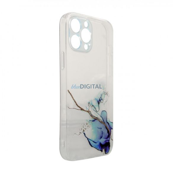 Husa Marble pentru iPhone 12 Pro Husa Gel Marble Blue