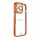 Husa Fashion pentru iPhone 12 Pro Max Gold Frame Gel Husa Rosie