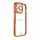 Husa Fashion pentru iPhone 13 Pro Gold Frame Gel Husa Rosie